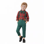 Baby Boy Christmas Outfit Toddler Dress Shirt Bow Tie and Pants Xmas Suit Formal Clothes Sets
