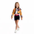 Yellow Costume Tops Vest and Shorts Full Set Deluxe Kids Adults Halloween Cosplay Outfit