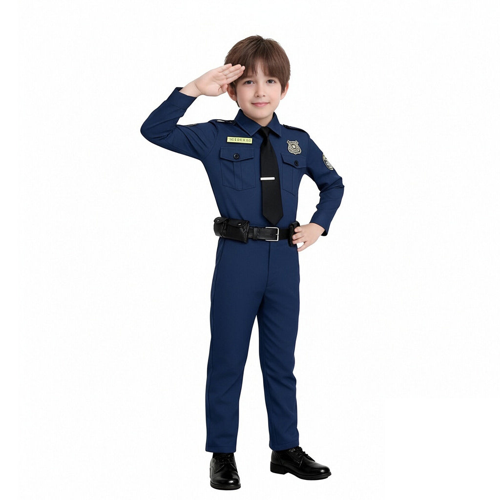 Bunny Police Uniform Unisex Navy Tops Pants Badge and Accessories for Cosplay Events