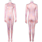 Pop Idol Costume White PU Leather Outfit Stage Performance Dress for Halloween Cosplay