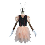 2024 Movie IF Blossom Costume Kids Pink Butterfly Dress 6pcs Full Set Shirt Vest Skirt and Accessories