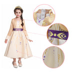 Kids Princess Aanna Dress Halloween Costume Girls Cosplay Party Dress with Accessories