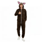 Horror Deer Hooded Sweatshirt and Pants Set Game Player Monster Tracksuit with Plus Size