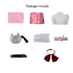 Adult Nezuko Cosplay Costume Halloween Cosplay Outfit Kinomo Dress Full Set for Role Play