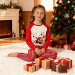 Family Christmas Pajamas Red Matching Sleepwear Holiday Pjs Set for Kids Adults