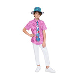 Nick Outfit Pink Shirt Pants Hat and Tie Costume Set for Vacation Cosplay