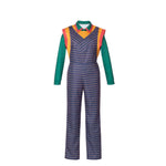 Holly Costume Retro Overalls Green Shirt and Vest 3pcs Suit for Cosplay Carnival