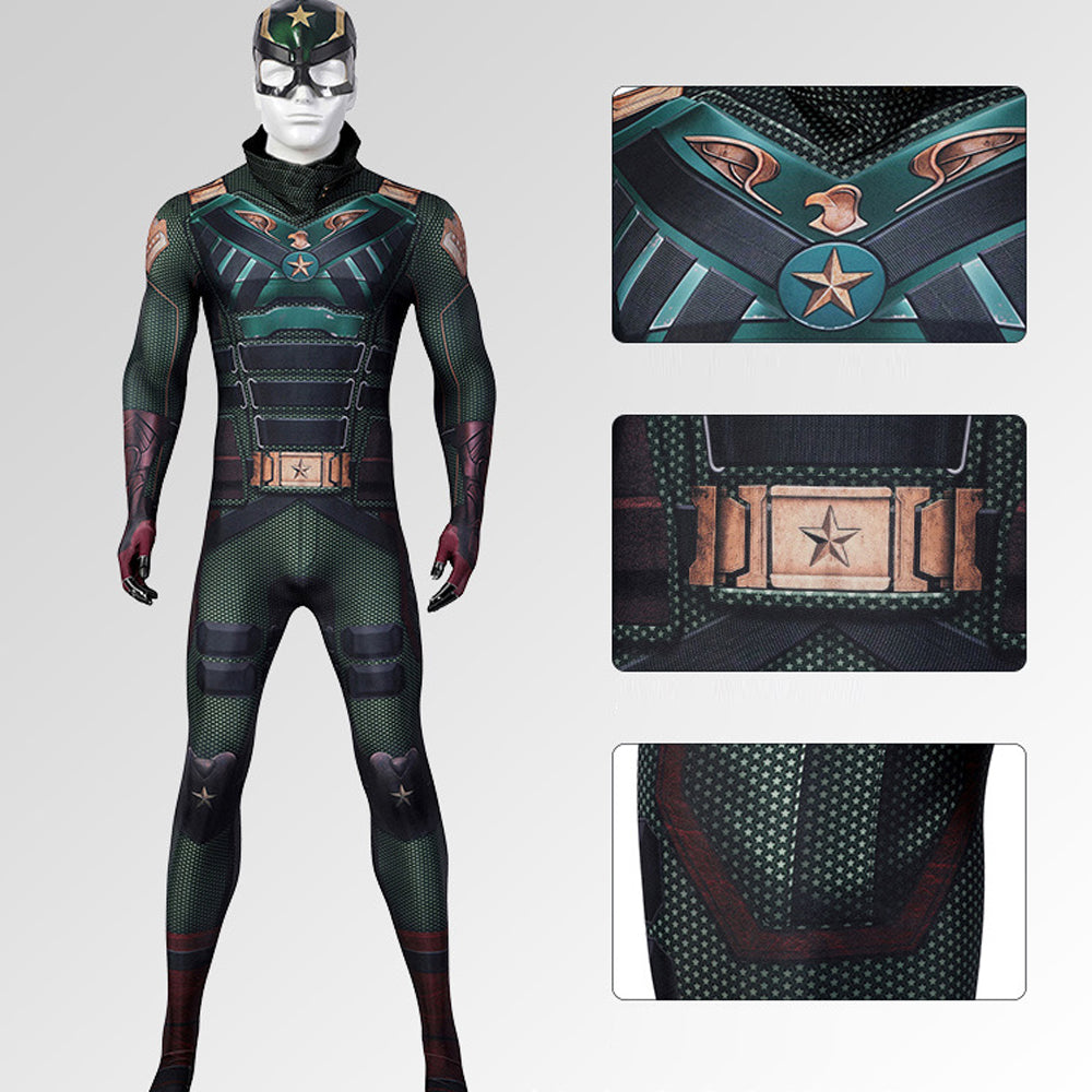 Soldier Boy Costume Ben Battle Suit Jumpsuit and Helmet for Halloween Cosplay