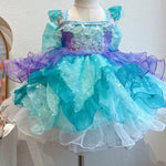 Girls Mermaid Dress Princess Ball Gown Lolita Dress for Birthday Party and Pageant