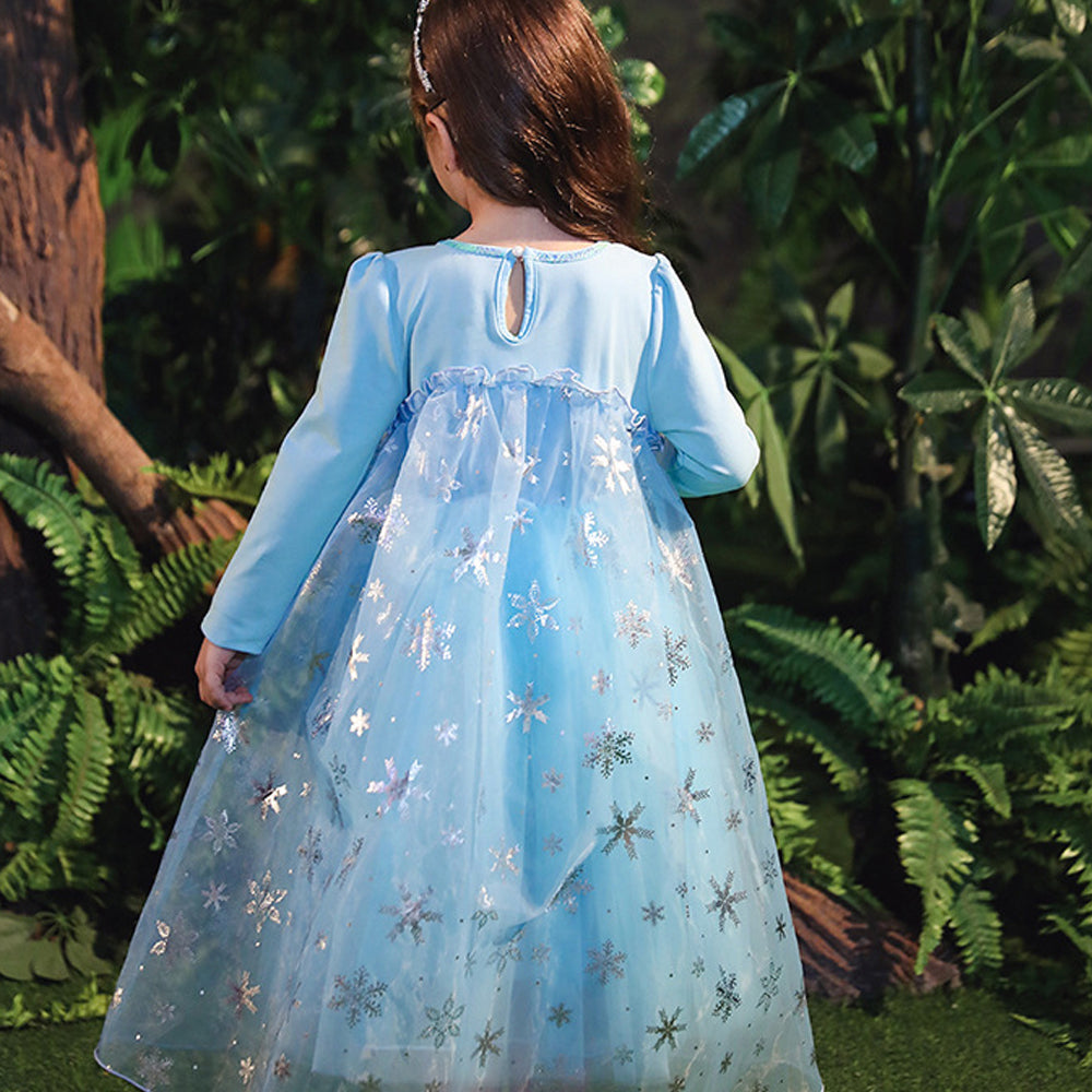 Kids Elsa Dress Halloween Princess Dress up Costume Cosplay