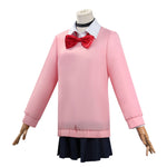 Adult Momo Ayase Costume Pink School Uniform Anime Cosplay Outfit for Halloween
