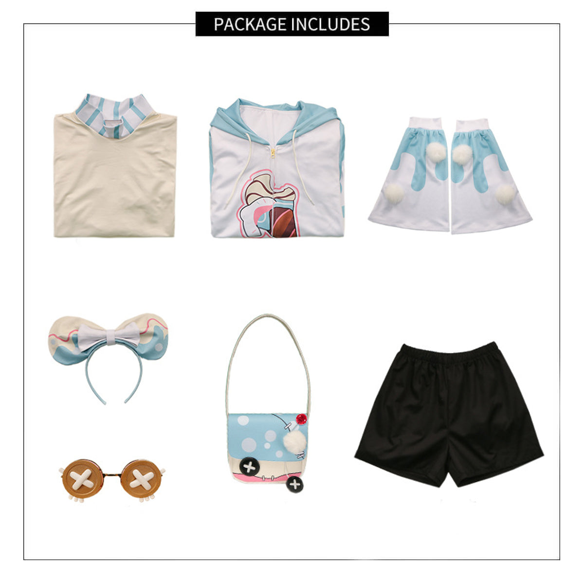 IDV Game Little Girl Costume Adult 5th Personality Cute Hoodie Shorts Outfit