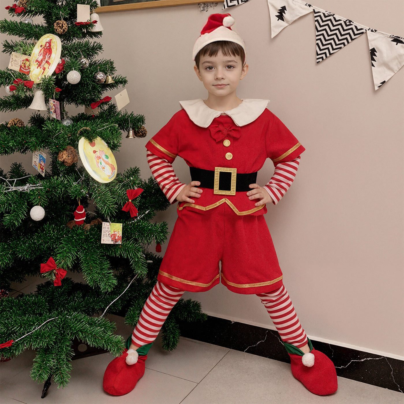 Sunbaby Toddler Elf Costume Christmas Santa's Little Helper