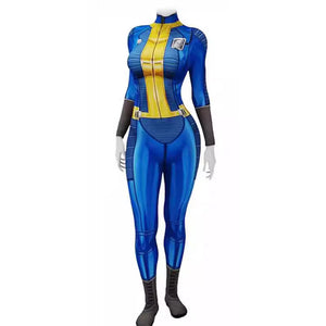 Women Nora Smith Costume Fall Out Vault 111 Jumpsuit Halloween Cosplay Outfit