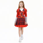 Kids Red Costume Party Carnival Cosplay Dress Halloween Costumes