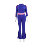 Kids Adults Addison Costume Zombies Blue Sweatshirt and Pants Suit for Cosplay Carnival