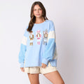 Adult Christmas Sweatshirt Festive Sequined Pullover Xmas Party Clothes