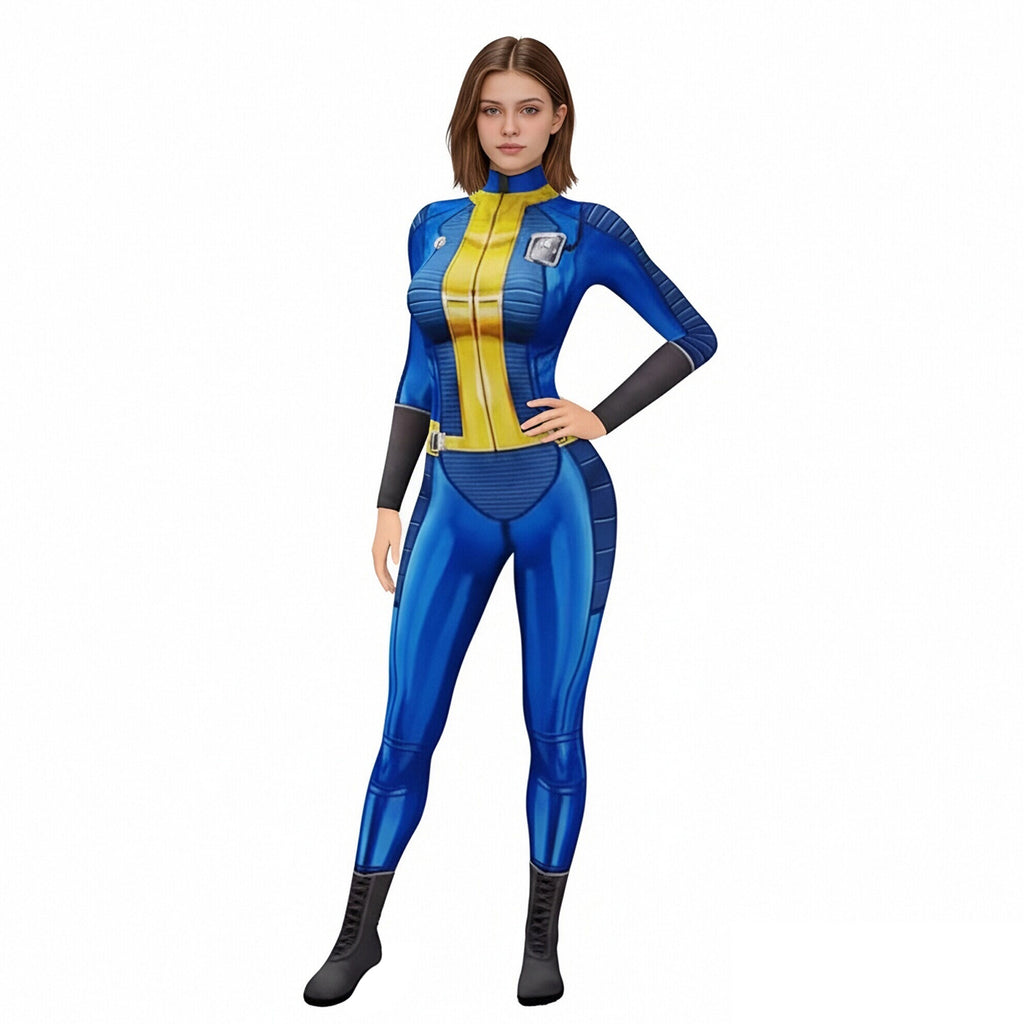 Women Nora Costume Game Player Vault 111 Jumpsuit Halloween Cosplay Outfit