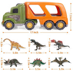 Dinosaur Truck Set 6pcs Tyrannosaurus Toy Truck Car with Sound and Light Holiday Toy