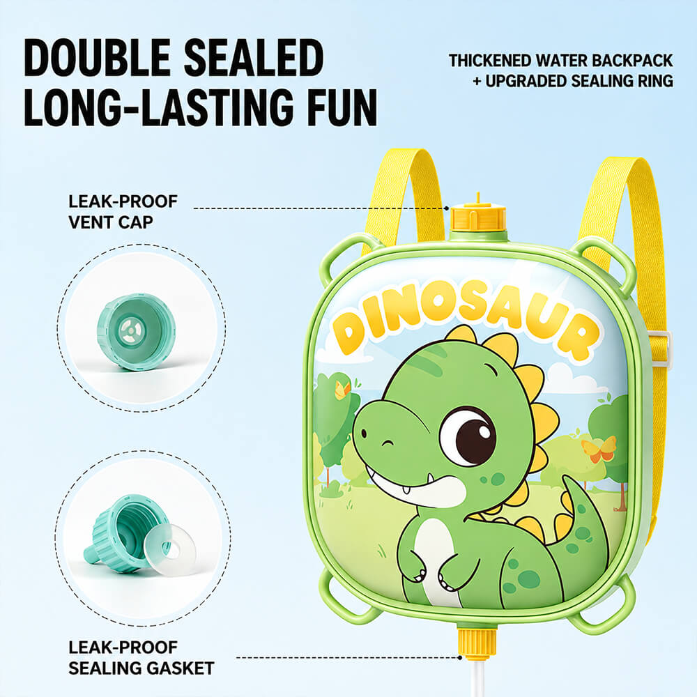 2 IN 1 Electric Water Gun with Backpack and Drum Magazine 29.5FT Range Summer Water Toy for Kids 2+