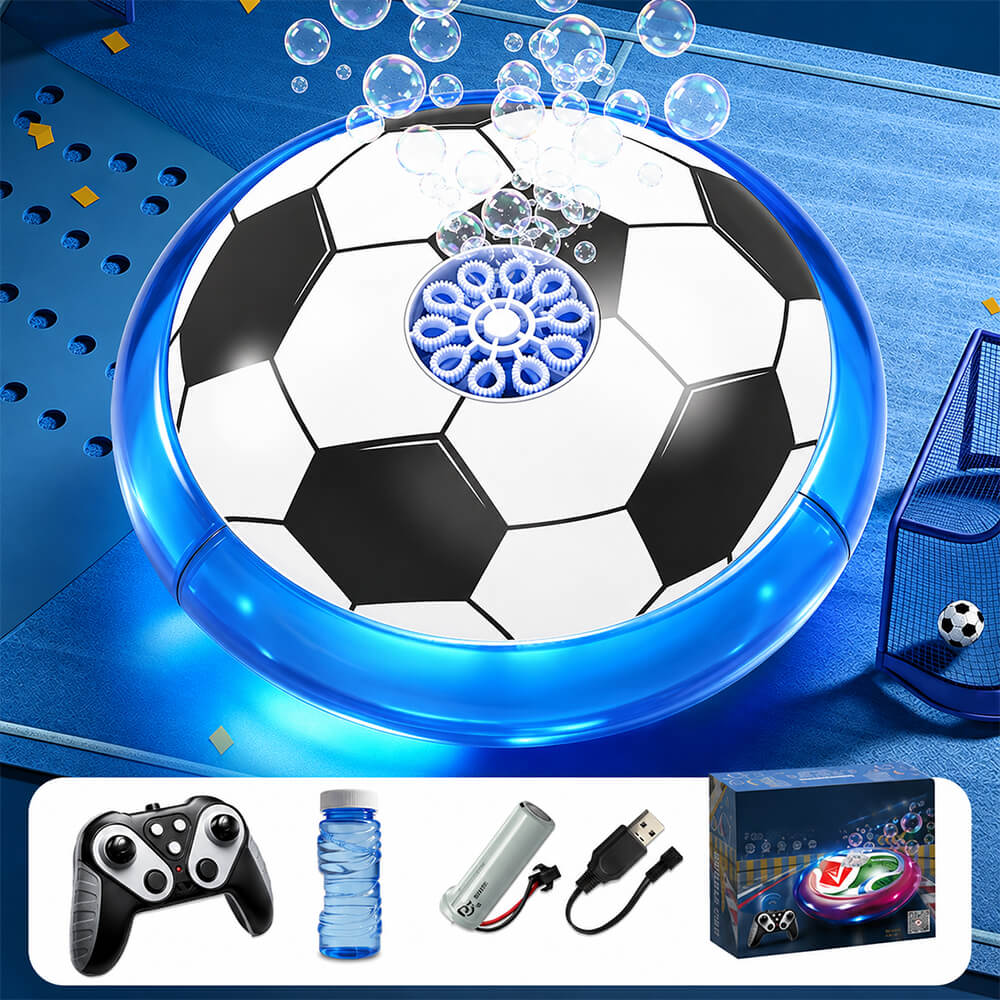 2-in-1 RC Car Remote Control Hover Soccer Ball with Auto Bubble Indoor Floating Football Toy