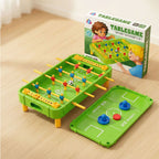 Mini Foosball Table Game 2-in-1 Tabletop Soccer and Ice Hockey Game Parent-Child Interactive Toy for Kids 3-6 Years