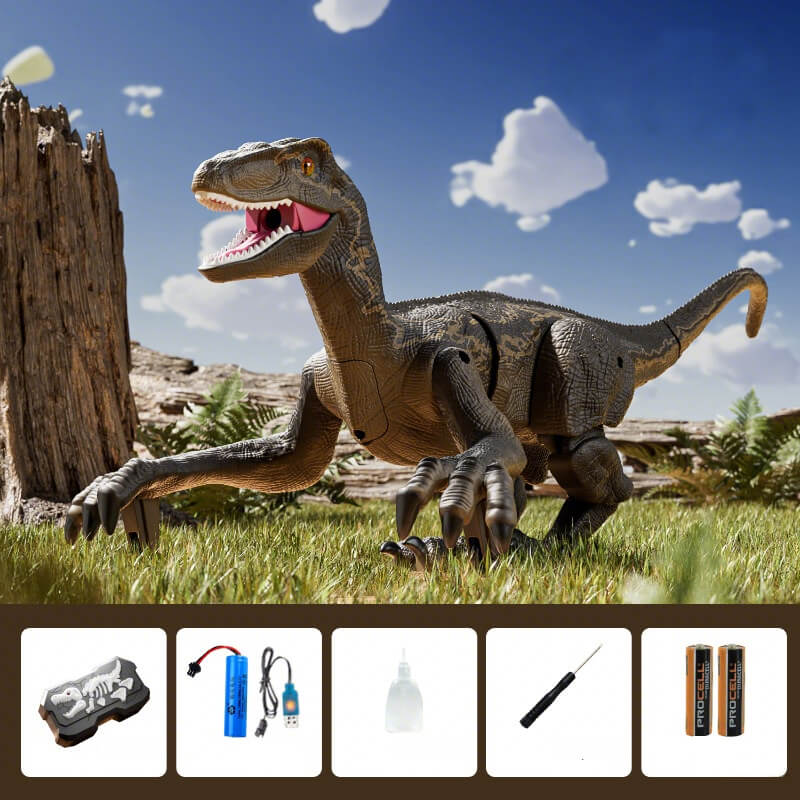 2.4G Remote Control Dinosaur Spray Dino Toy with Removable Tail Holiday Gift