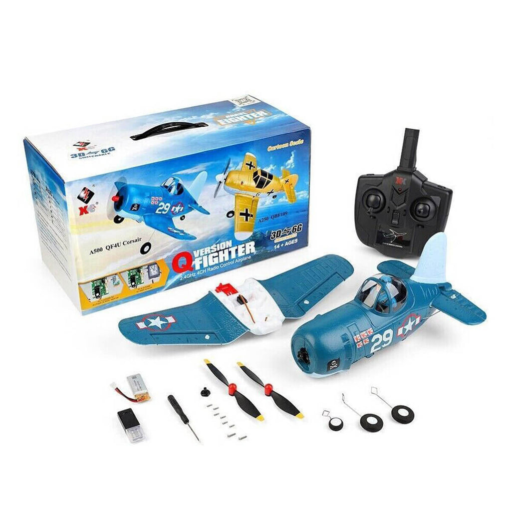RC Airplane 2.4GHz 4CH Fighter Remote Control Planes 6G/3G Mode RC Plane