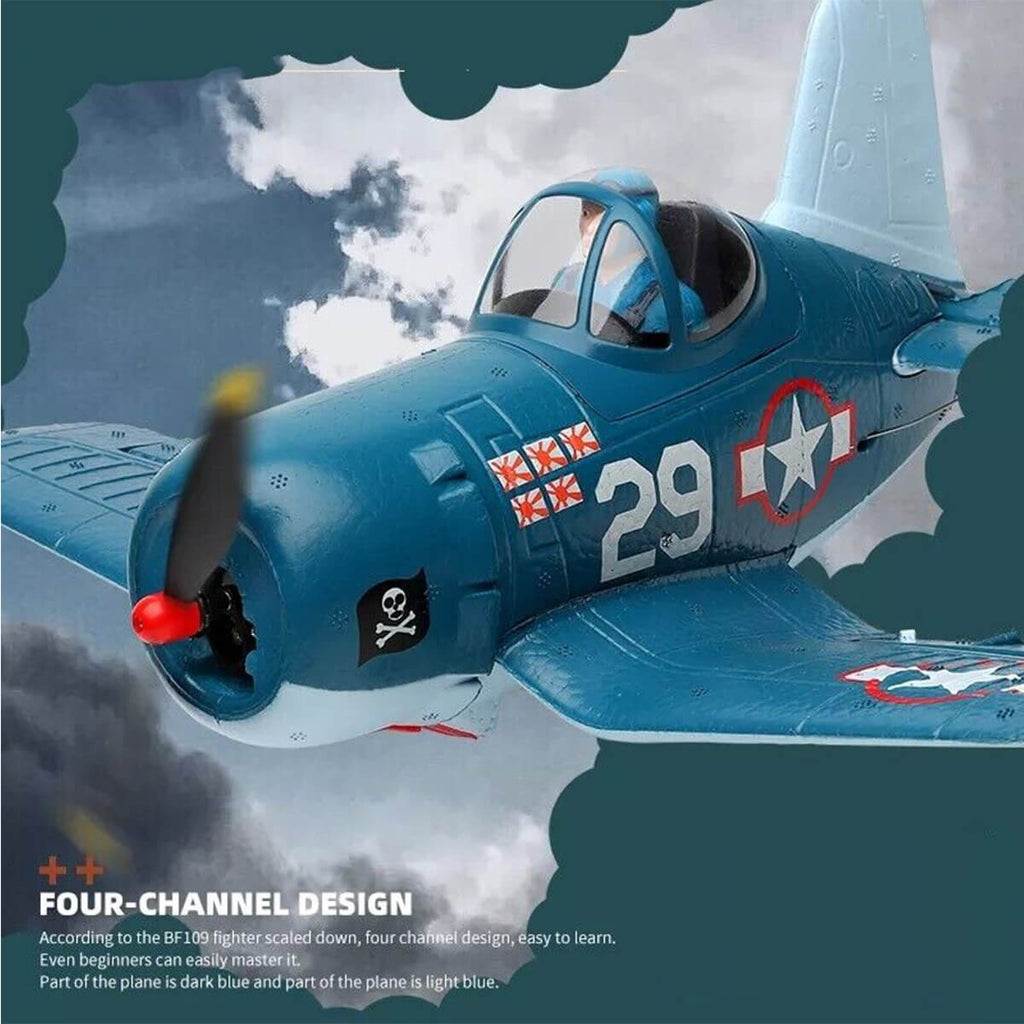 RC Airplane 2.4GHz 4CH Fighter Remote Control Planes 6G/3G Mode RC Plane