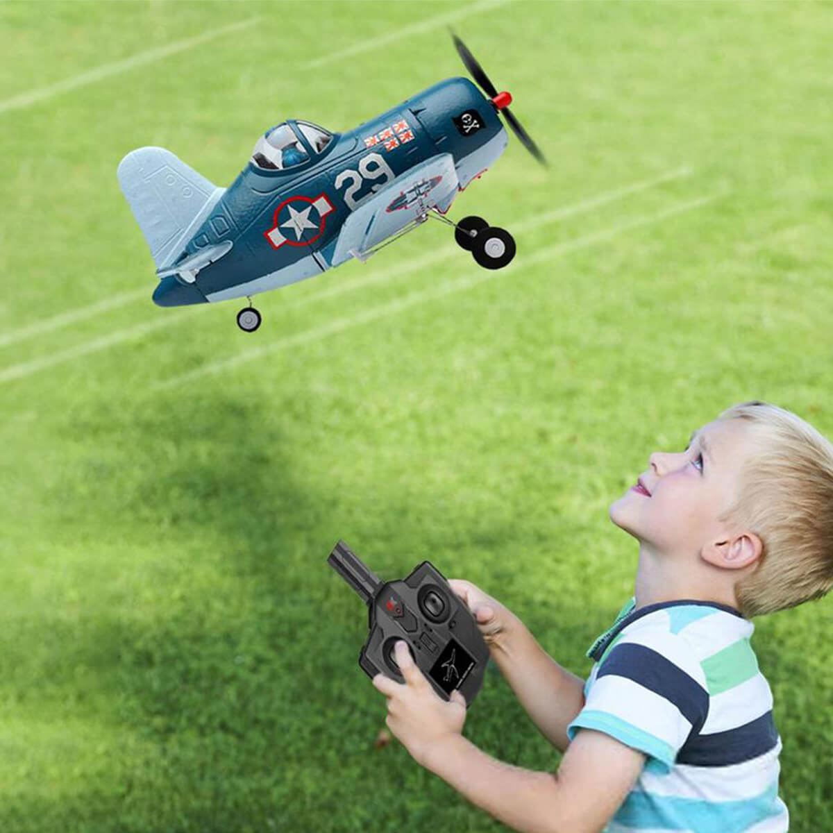 RC Airplane 2.4GHz 4CH Fighter Remote Control Planes 6G/3G Mode RC Pla ...