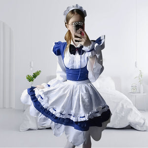 Women FF14 Csilla Beleth Maid Costume Game FFXIV Cosplay Uniform Dress and Accessories Full Set