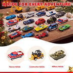 2026 Car Advent Calendar 24-Day Christmas Countdown Gift Box with Mini Toy Vehicles for Kids