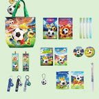 2026 Football Stationery Set for Kids Soccer Themed School Supplies with Canvas Bag