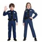 Bunny Police Uniform Unisex Navy Tops Pants Badge and Accessories for Cosplay Events