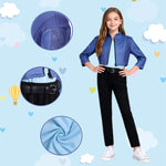 Kids Police Bunny Costume Blue Tops and Pants Outfit for Dress-up Parties