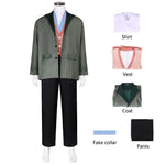 The Thief Costume Striped Tops Pants Shirt and Vest Full Set Classic Holiday Outfit