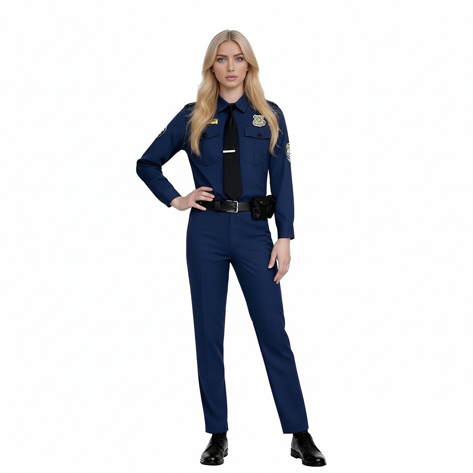 Bunny Police Uniform Unisex Navy Tops Pants Badge and Accessories for Cosplay Events