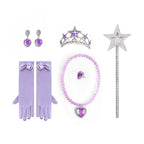 Girls Glinda Costume The Good Witch Musical Cosplay Dress with Crown and Fairy Wand Full Set