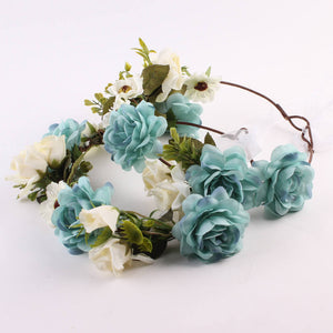 2 Pack Mommy & Me Flower Headwear Wedding Party Bohemia Seaside Wreath