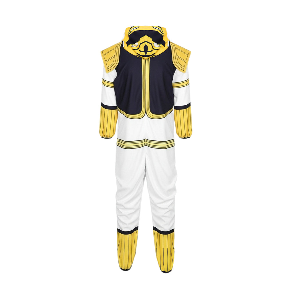 Adult Dragon Ranger Costume Hooded Jumpsuit with Retro Armor Cosplay Outfit for Themed Events
