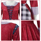 Adult Princess Dress Maid Maxi Dress with Apron Long Sleeve Party Outfit