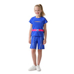 Girls Addison Costume Blue T-shirt and Shorts Causal Suit for Daily Wear