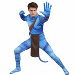 Jake Sully Cosplay Outfit Blue/Brown Full Zentai Bodysuit Na'vi Costume