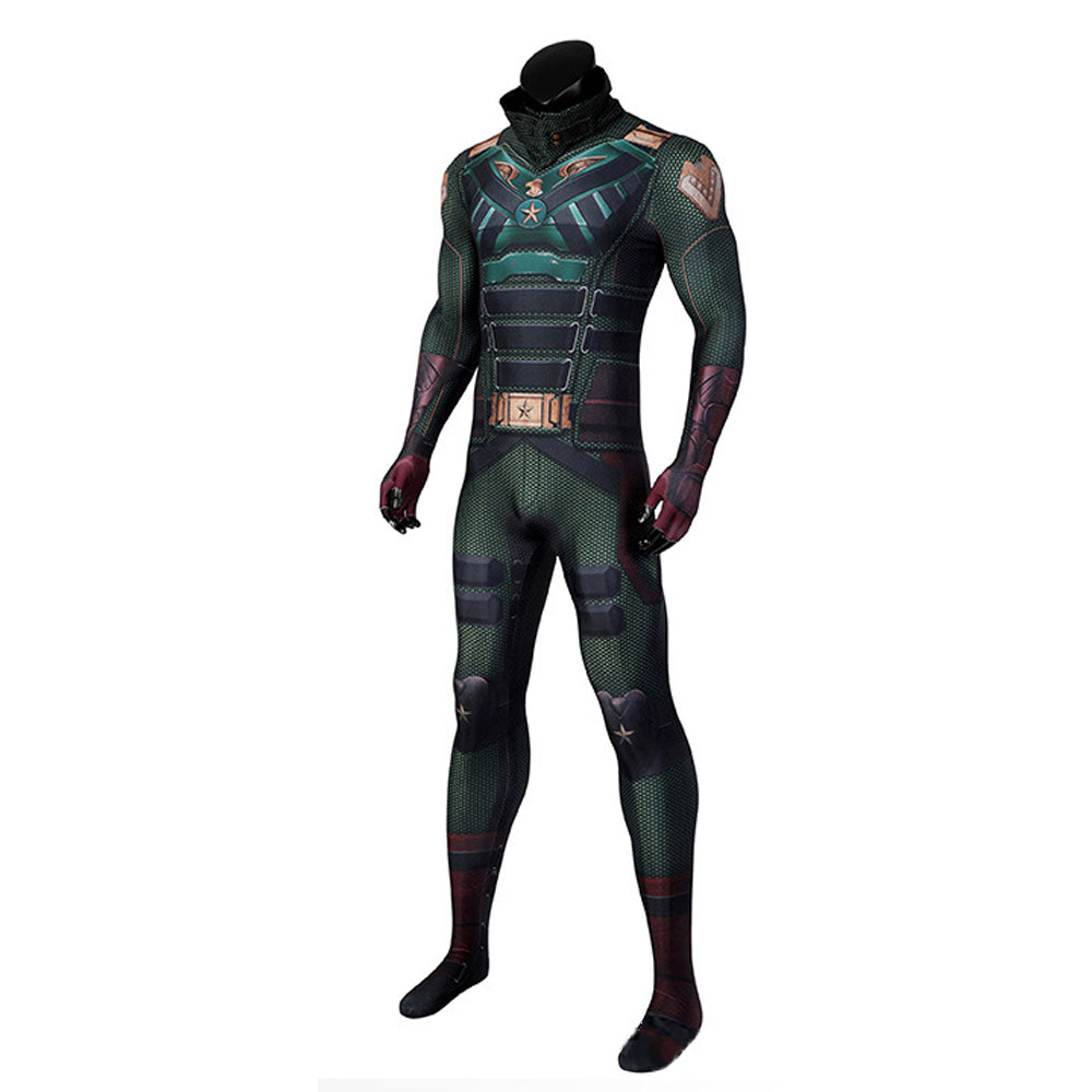 Soldier Boy Costume Ben Battle Suit Jumpsuit and Helmet for Halloween Cosplay