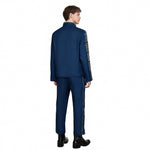 Mens Prince Costume Navy Tops Pants and Shirt Suit Cosplay Outfit