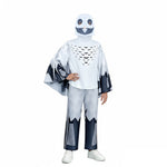 Kids The Owl Costume Forest Survival White Outfit Coat Pants Helmet and Gloves Full Set