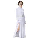 Adult Leia Costume Female Leia White Princess Dress for Halloween Party