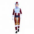 Kids Santa Costume Funny Xmas Onesie Festive Holiday Outfit for Boys Girls