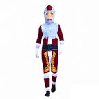 Kids Santa Costume Funny Xmas Onesie Festive Holiday Outfit for Boys Girls