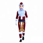 Kids Santa Costume Funny Xmas Onesie Festive Holiday Outfit for Boys Girls